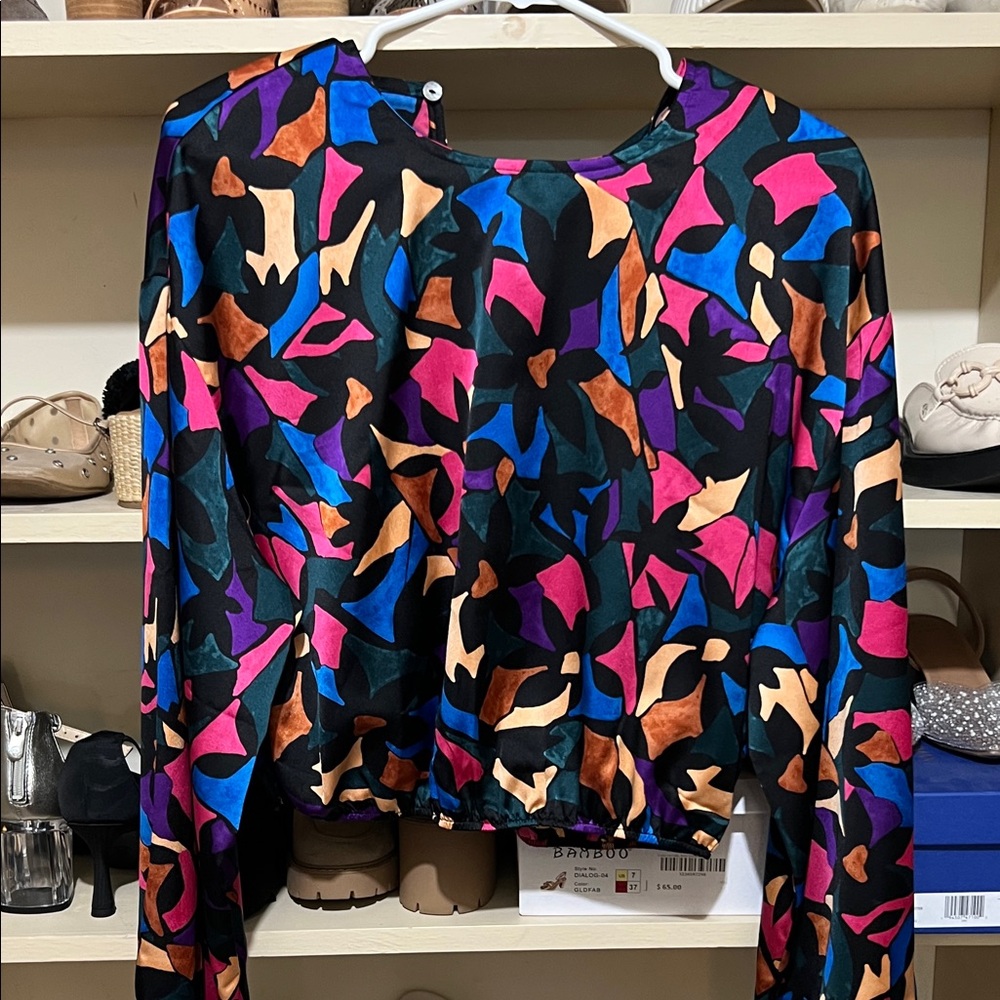 Colorful Abstract Long Sleeve Top by show me your mumu